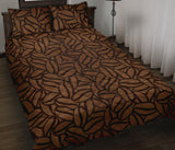 coffee bean pattern Quilt Bed Set