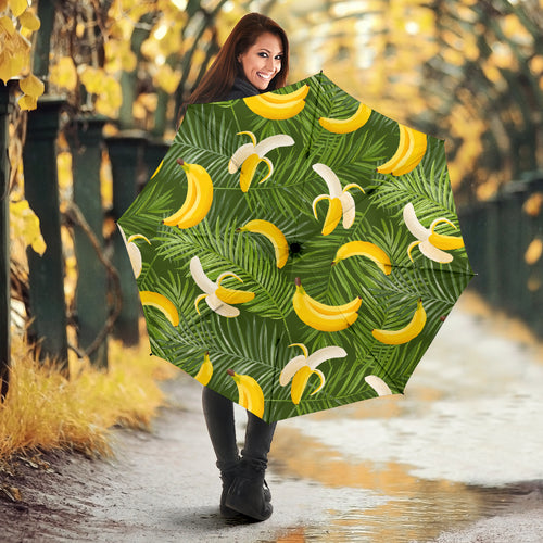 Banana Palm Leaves Pattern Umbrella