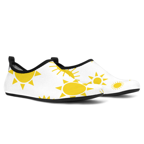 Sun Pattern Aqua Shoes