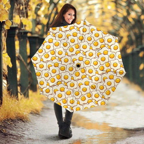 Fried Eggs Pattern Print Design 02 Umbrella