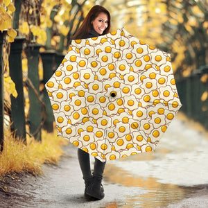 Fried Eggs Pattern Print Design 02 Umbrella