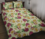 Passion fruit pattern Quilt Bed Set