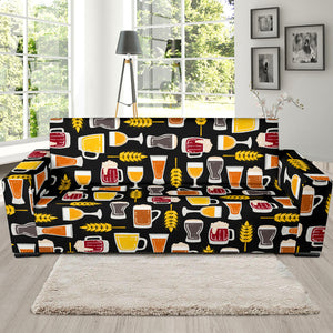 Beer Type Pattern Sofa Slipcover
