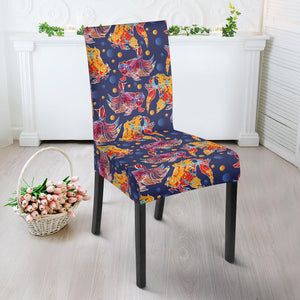 Goldfish Pattern Print Design 05 Dining Chair Slipcover