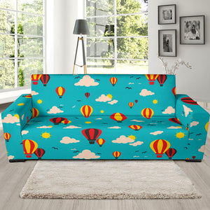 Hot Air Balloon Sky Pattern Sofa Slipcover
