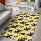 Ostrich Pattern Print Design 04 Area Rug