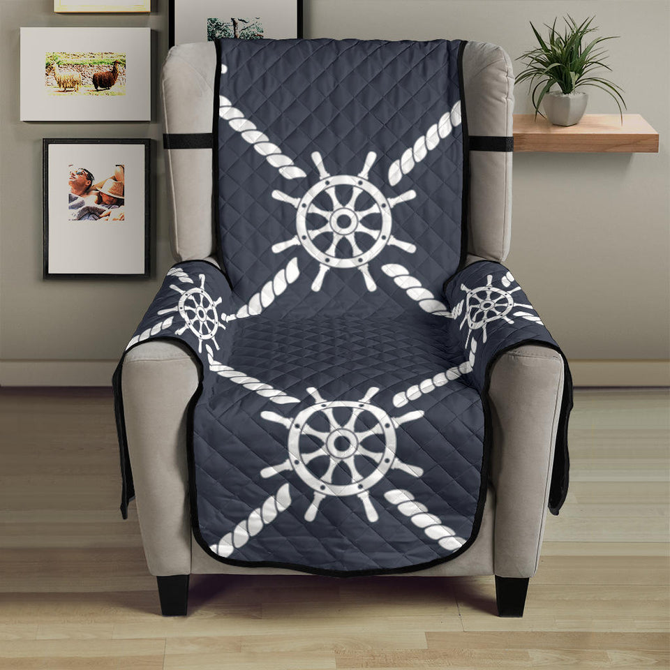 nautical steering wheel rope pattern Chair Cover Protector