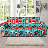 British Pattern Print Design 04 Sofa Slipcover