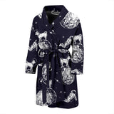 Chihuahua Space Helmet Astronaut Pattern Men'S Bathrobe