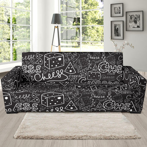 Handwritten Cheese Pattern Sofa Slipcover