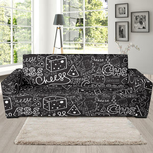 Handwritten Cheese Pattern Sofa Slipcover