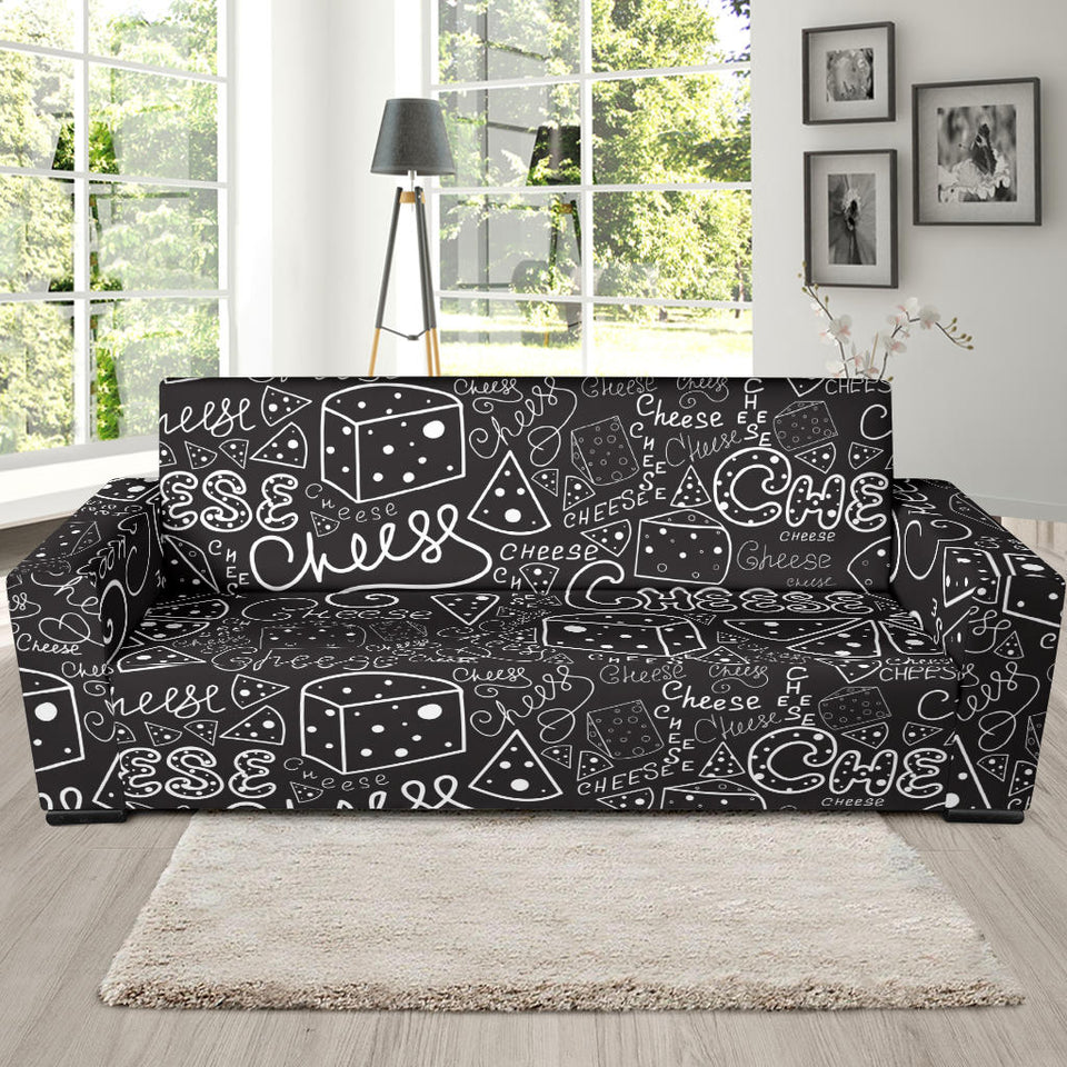 Handwritten Cheese Pattern Sofa Slipcover