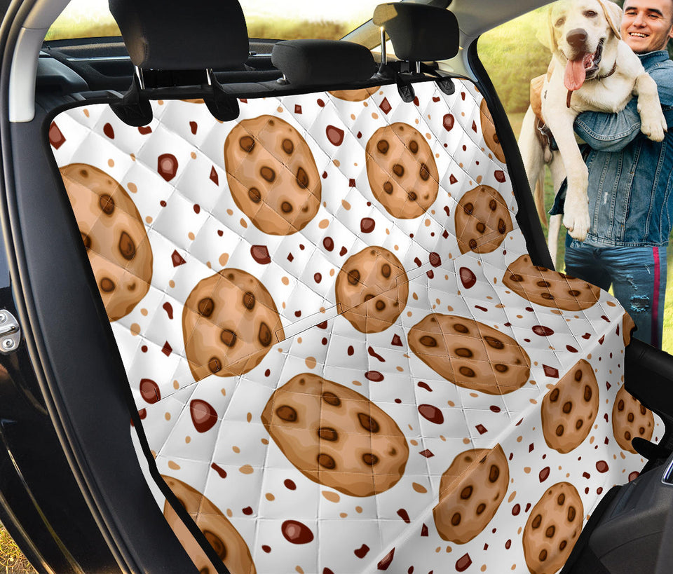 Chocolate Chip Cookie Pattern Dog Car Seat Covers