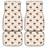 Ostrich Pattern Print Design 05 Front and Back Car Mats