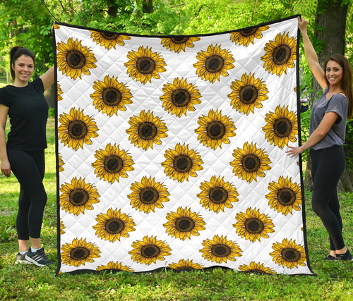 Sunflowers Design Pattern Premium Quilt