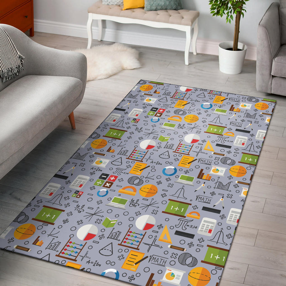 Math Pattern Print Design 04 Area Rug