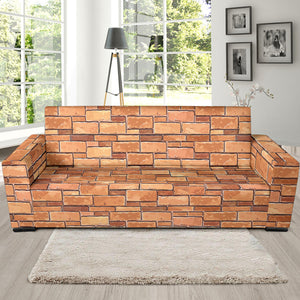 Brick Printed Pattern Print Design 04 Sofa Slipcover