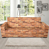 Brick Printed Pattern Print Design 04 Sofa Slipcover