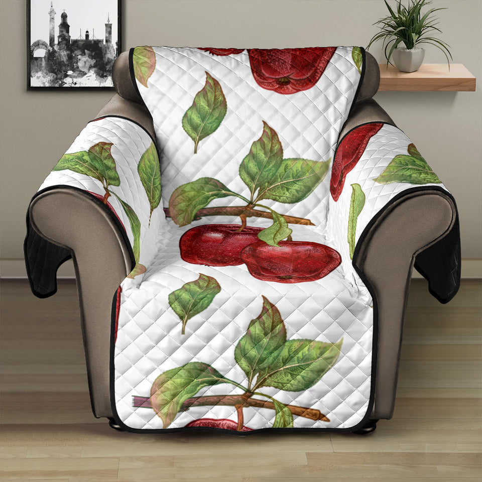 Red apples pattern Recliner Cover Protector