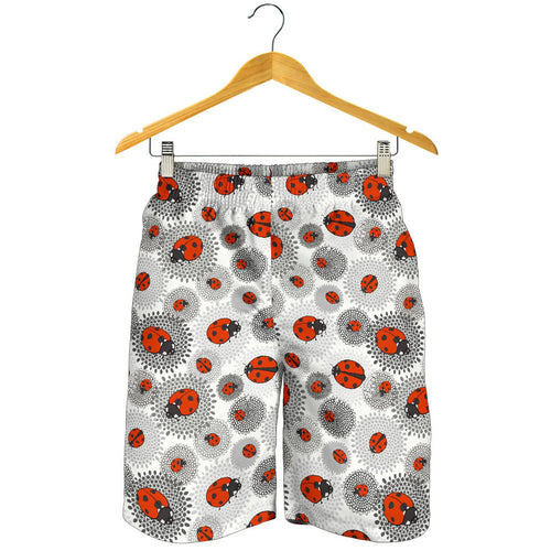 Ladybug Pattern Print Design 05 Men Shorts