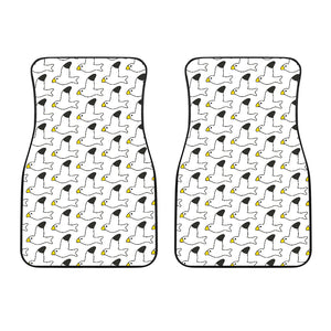 Seagull Pattern Print Design 05 Front Car Mats