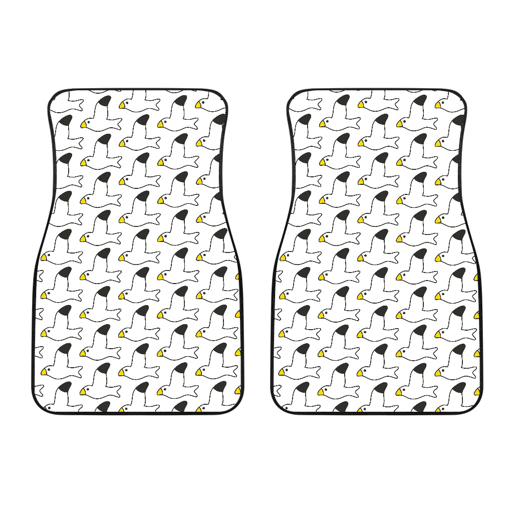 Seagull Pattern Print Design 05 Front Car Mats