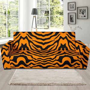 Bengal Tigers Skin Print Pattern Sofa Slipcover