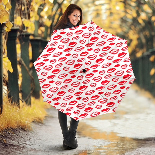 Lips Pattern Print Design 05 Umbrella