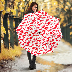 Lips Pattern Print Design 05 Umbrella