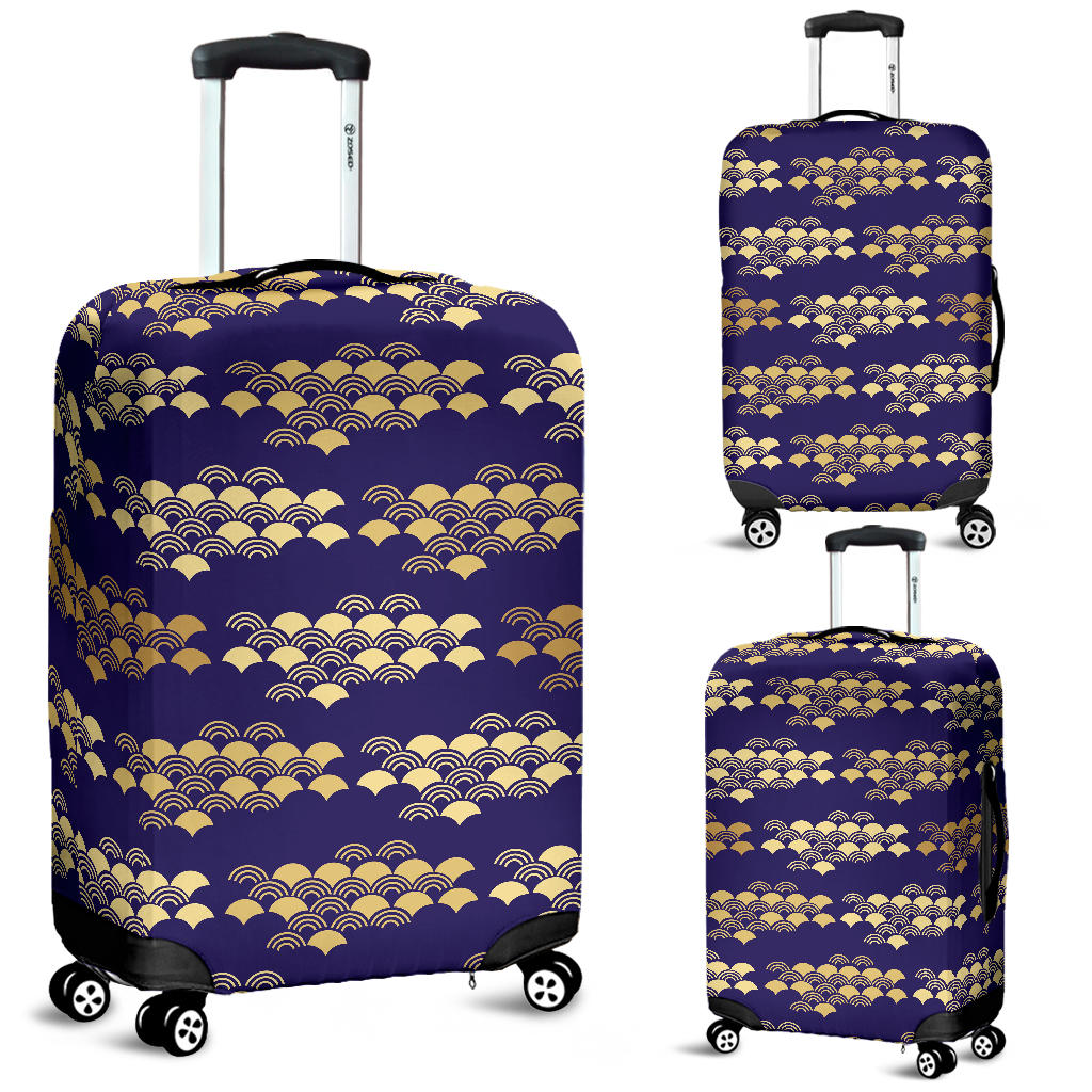 Beautiful Japanese Fan Pattern Luggage Covers