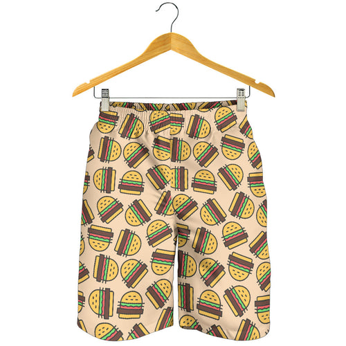 Hamburger Pattern Print Design 01 Men Shorts