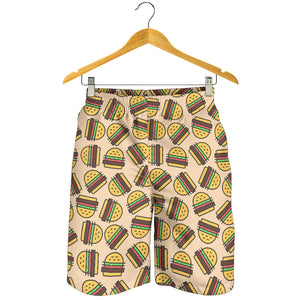 Hamburger Pattern Print Design 01 Men Shorts