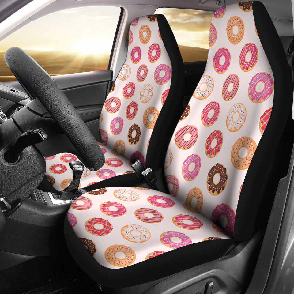 Colorful Donut Pattern Universal Fit Car Seat Covers