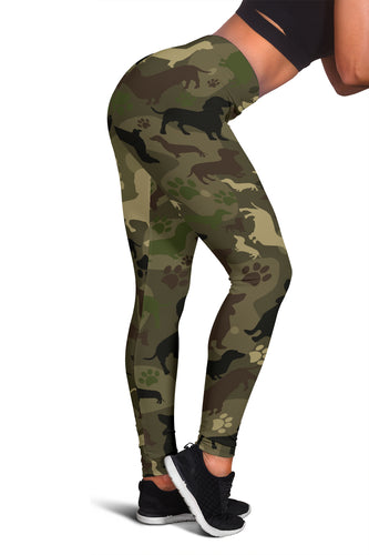 Dachshund Camo Leggings For Lovers Of Dachshunds