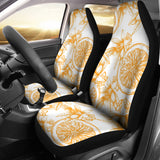Hand Drawn Orange Fruit Pattern Universal Fit Car Seat Covers