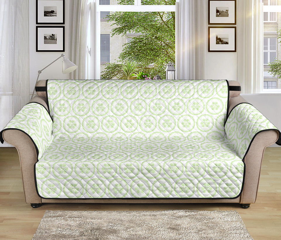 Cucumber pattern background Sofa Cover Protector