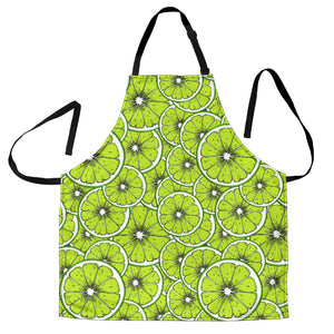 Slices Of Lime Design Pattern Adjustable Apron