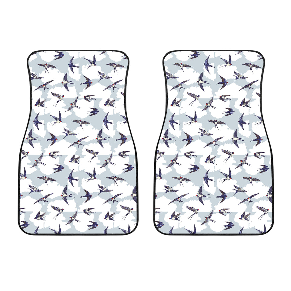 Swallow Pattern Print Design 05 Front Car Mats