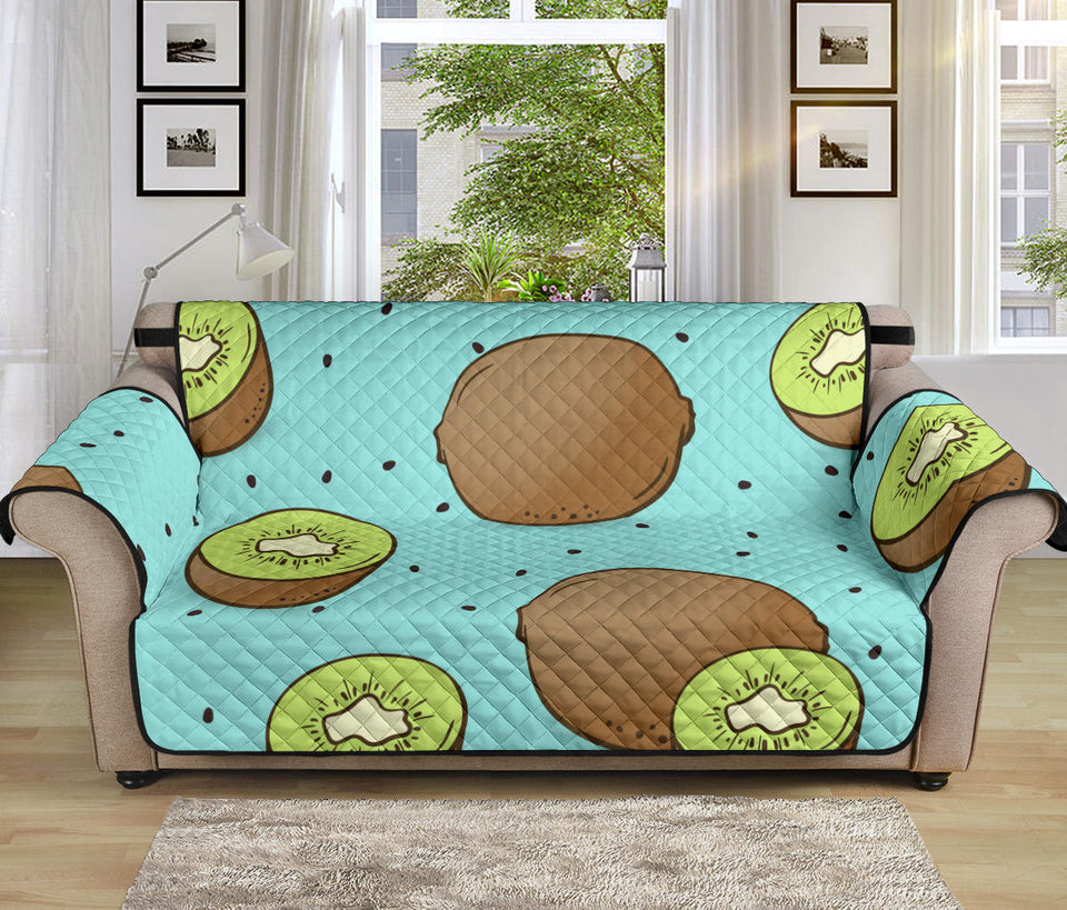 Kiwi blue background Sofa Cover Protector