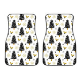 Christmas Tree Holly Snow Star Pattern  Front Car Mats