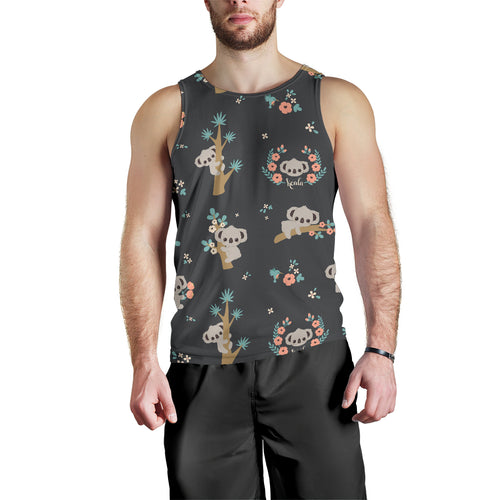 Cute koala pattern Men Tank Top