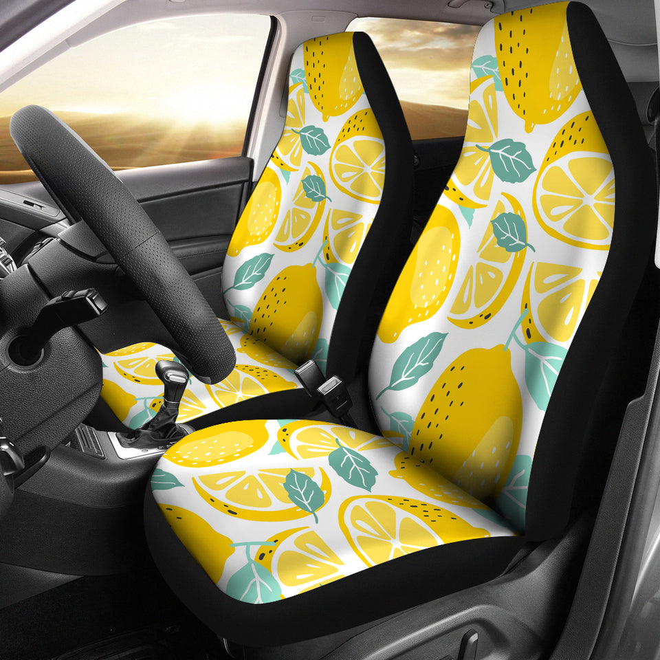 Lemon Design Pattern Universal Fit Car Seat Covers
