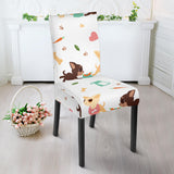 Cute Chihuahua Puppie Pattern Dining Chair Slipcover