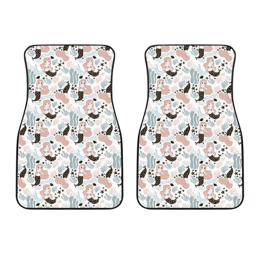 Cute Mermaid Pattern Front Car Mats