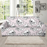 Cute French Bulldog Pattern Sofa Slipcover