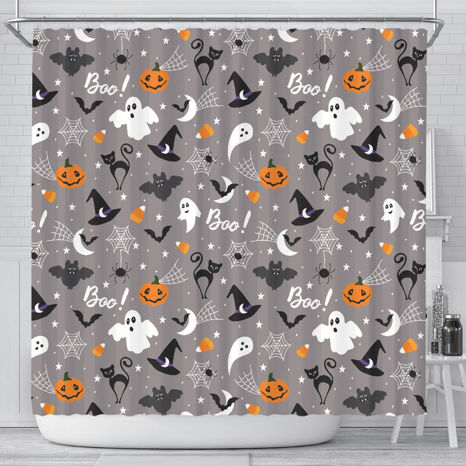 Halloween Design Pattern Shower Curtain Fulfilled In US