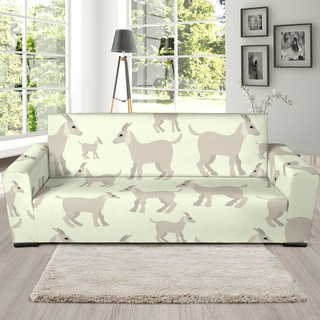 Little Young Goat Pattern Sofa Slipcover