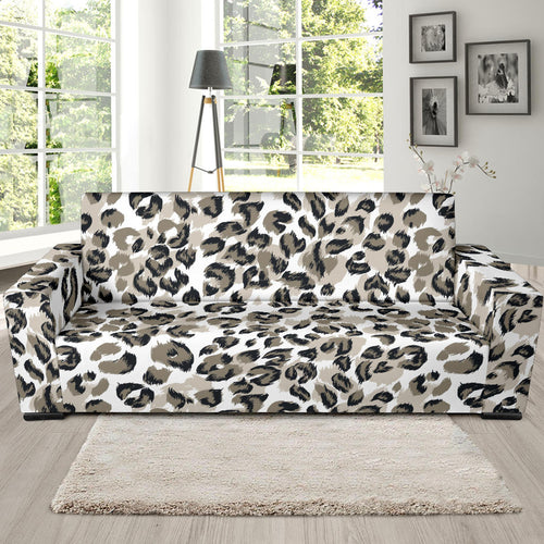 Leopard Skin Print Pattern Sofa Slipcover