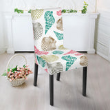 Colorful Shell Pattern Dining Chair Slipcover