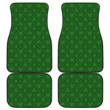 Casino Cards Suits Pattern Print Design 04 Front and Back Car Mats